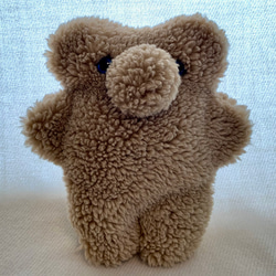もこもこくまのぬいぐるみ ミニサイズ ライトベージュ ぬいぐるみ めぐ