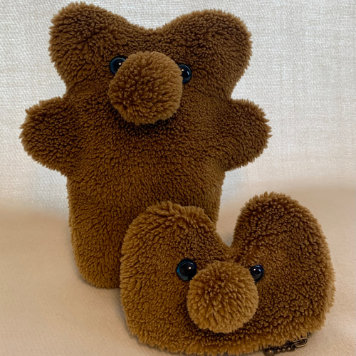 某メーカー もこもこくまのぬいぐるみ ミニサイズ テディベアブラウン ぬいぐるみ
