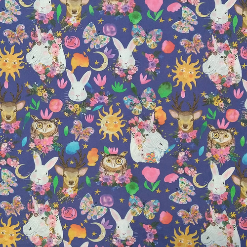 USAコットン 輸入パネル生地《Magic friends panel》 生地 senne 通販 