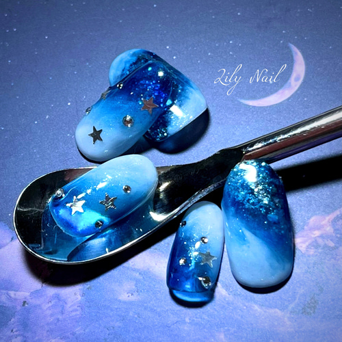 再販…】星空ネイルチップ ネイルチップ（つけ爪） Lily Nail 通販  