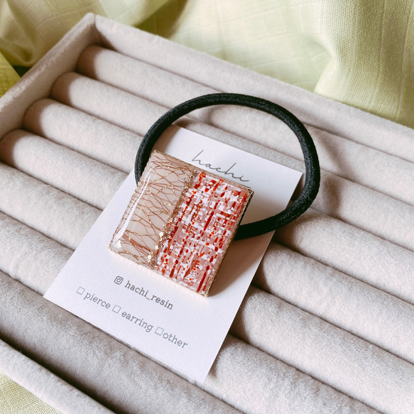 【650】ハンドメイド　レジン　ヘアゴム　ポニーフック　手描き 650】ハンドメイド レジン ヘアゴム ポニーフック 手描き 【公式通販】