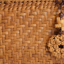 山葡萄籠 手作り花　ペンダント　チャ―ム　アクセサリー　ストラップ かごバッグ 8枚目の画像
