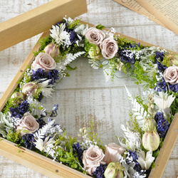 ✽母の日におすすめ✽【 botanical frame L ～blue～ 】メッセージにお花を添えて✽気持ち伝わる✽ 14枚目の画像