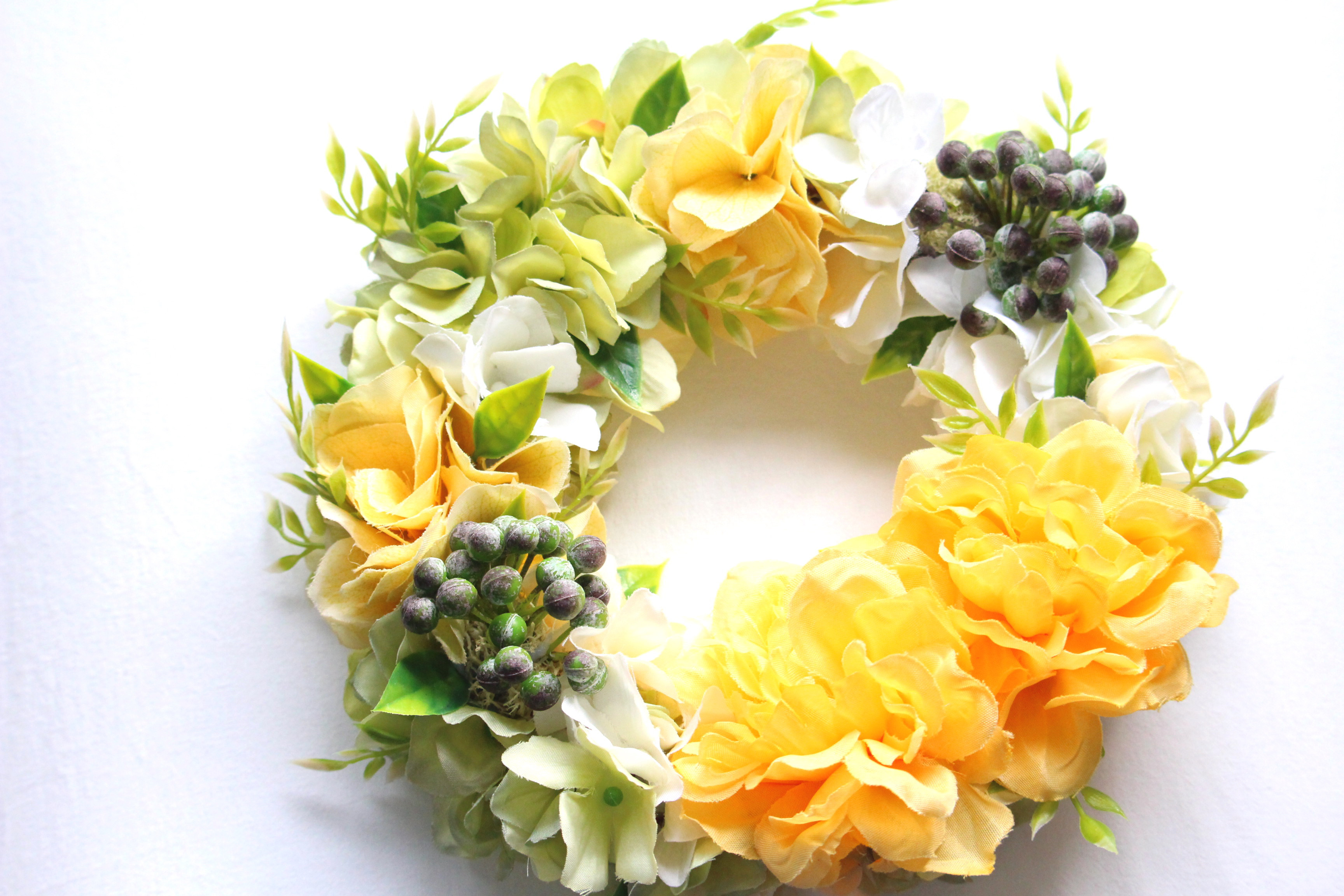 Jun♡爽やかな風薫るブルーのリース