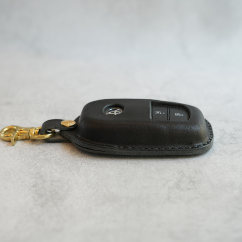 TOYOTA スマートキーケースⅡ ボタン2段タイプ 栃木レザー【名入れ