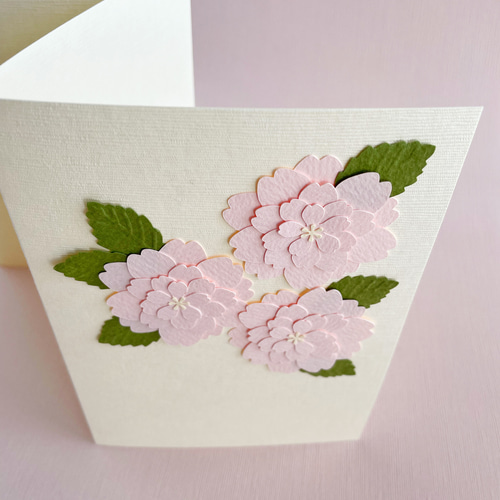 コンパクトな寄せ書きカード 《八重桜》最大24名様・小箱付き