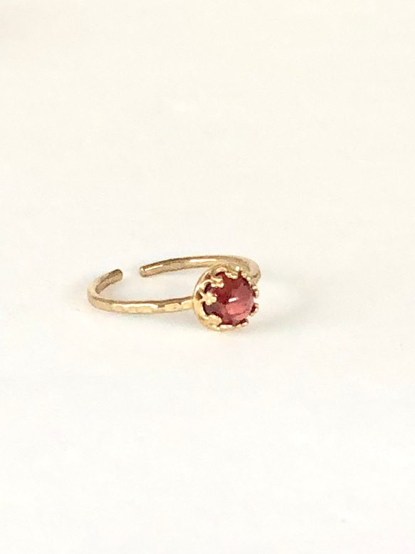 GARNET crownring  〜size free〜 2枚目の画像