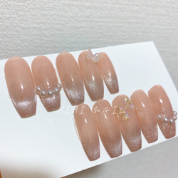 マグネットネイル/ネイルチップ/つけ爪/春ネイル/桜/ワンホンネイル