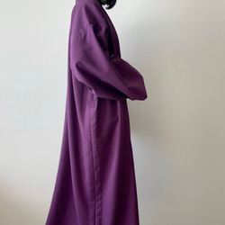 着物風ガウン　紫×インスピレーション 2枚目の画像