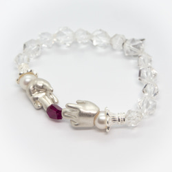 人形たちの花園ブレスレット　ルビー　silver925 11枚目の画像