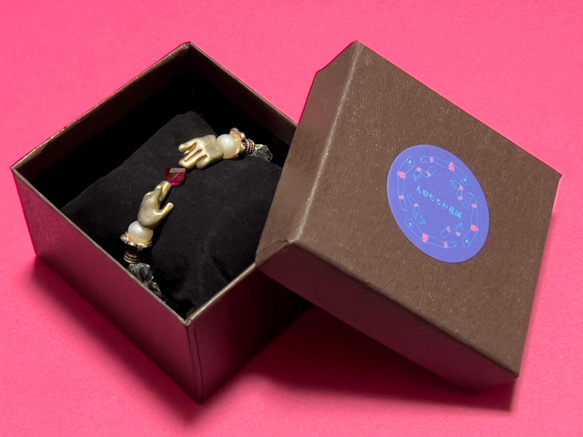 人形たちの花園ブレスレット　ルビー　silver925 15枚目の画像