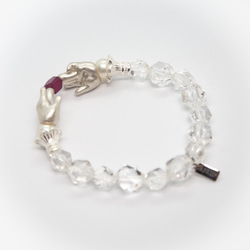 人形たちの花園ブレスレット　ルビー　silver925 13枚目の画像