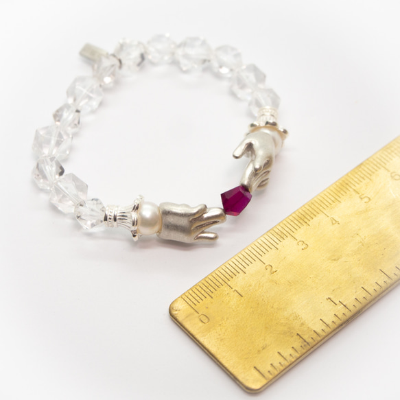 人形たちの花園ブレスレット　ルビー　silver925 14枚目の画像