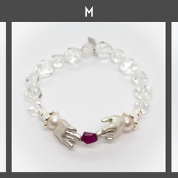 人形たちの花園ブレスレット　ルビー　silver925 10枚目の画像