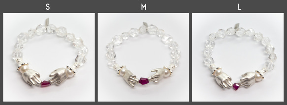 人形たちの花園ブレスレット　ルビー　silver925 10枚目の画像