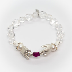 人形たちの花園ブレスレット　ルビー　silver925 12枚目の画像