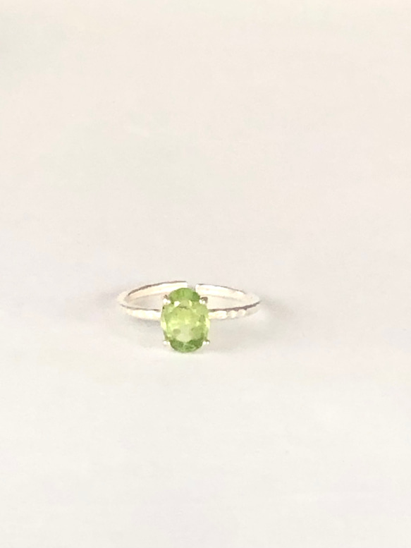 PERIDOT  ovalring  No.1  〜size free〜 3枚目の画像