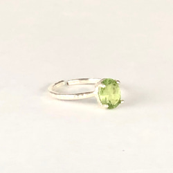 PERIDOT  ovalring  No.1  〜size free〜 2枚目の画像