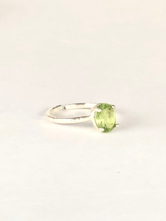 PERIDOT  ovalring  No.1  〜size free〜 2枚目の画像