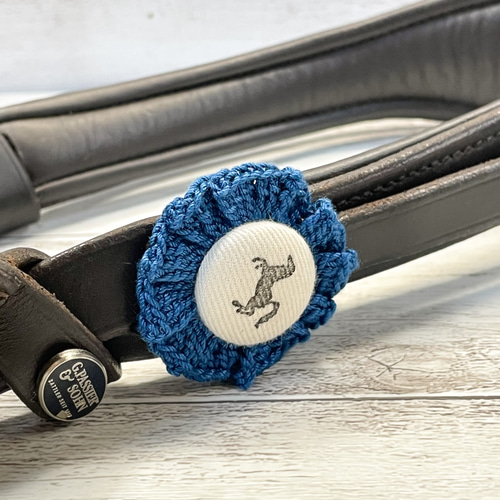 今までなかった！頭絡用アクセサリー【ロゼット】 全6色×模様8種類