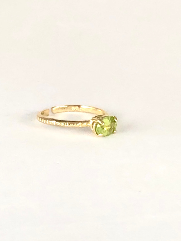 PERIDOT  ovalring  No.2  〜size free〜 2枚目の画像