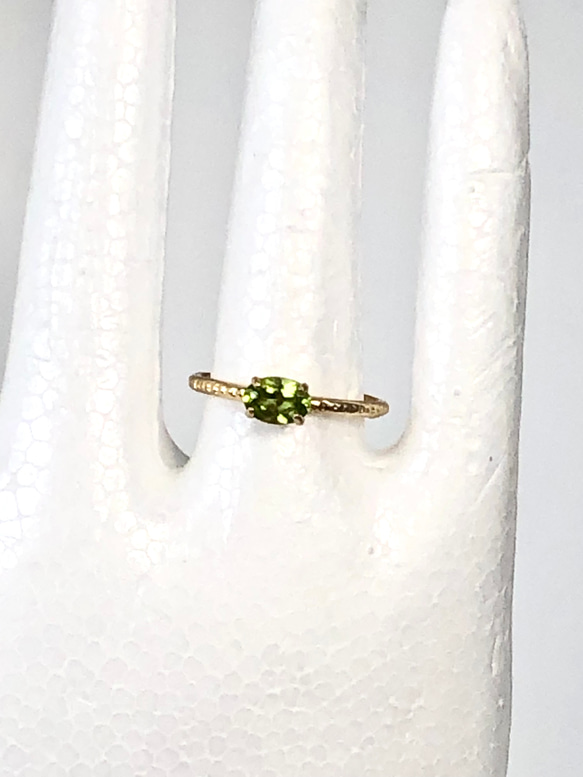 PERIDOT  ovalring  No.2  〜size free〜 4枚目の画像