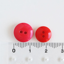 (3個) 12mmピンクの丸いボタン  フランス製 4枚目の画像
