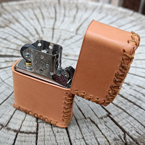 ZIPPO 200用 本革カバー ヌメ革 その他インテリア雑貨 wildoutdoor