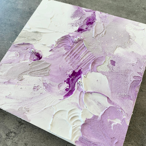 モダンアート 24×24㎝ テクスチャーアート 現代アート 絵画 抽象
