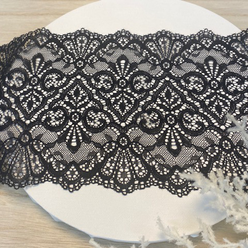 RC-1050 幅広の黒のラッセルレース レース Relace 通販 15506533