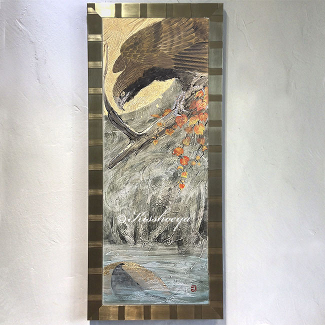 「神はすべてを許される」原画 本物 一点物 額付き 絵画 masa 川瀬巴水 日本画 版画 絵画 名画 西伊豆木負 (にしいずきしょう