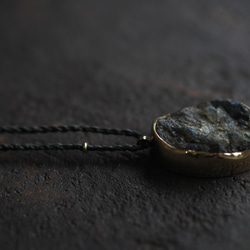 labradorite brass necklace (higasa) 11枚目の画像