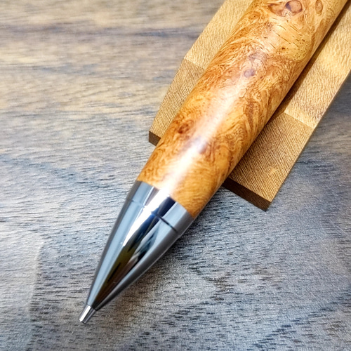 花梨　瘤　上杢　シャーペン 花梨瘤杢 シャープペンシル No.173 ペン・筆記用具 工房 TAISHI