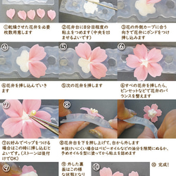 (S1088)シリコンモールド 花弁型  プロフェッショナル（中・小・極小）紫陽花 あじさい ハイビスカス 粘土向き 2枚目の画像