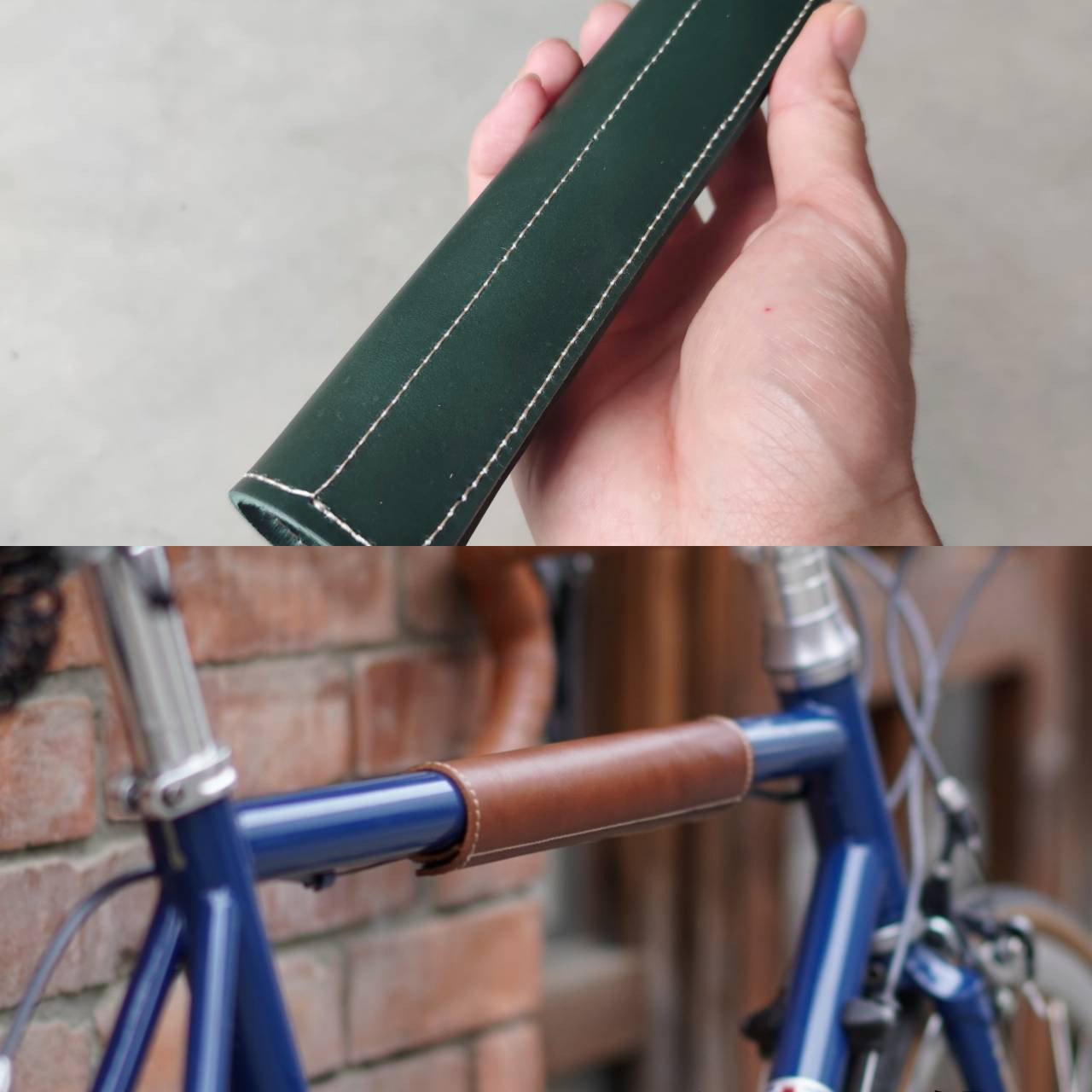 自転車チューブトップレザカバー フレームのアクセント、傷防止