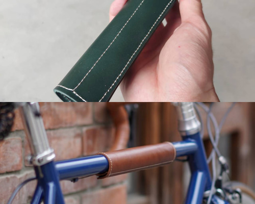 自転車チューブトップレザカバー フレームのアクセント、傷防止