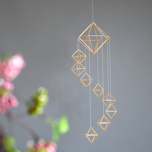 ヒンメリ＊steps 国産麦わら 北欧 インテリア 雑貨 モビール