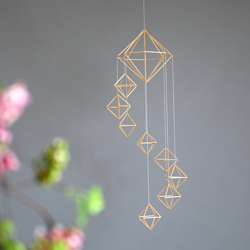 ヒンメリ＊steps 国産麦わら 北欧 インテリア 雑貨 モビール