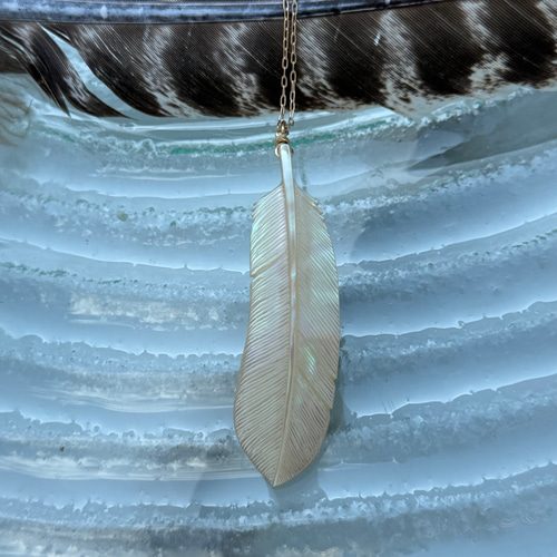 夜光貝 フェザー 《L》ネックレス ネックレス・ペンダント O.R 通販