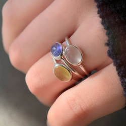 【受注制作】タンザナイト　リング　（真鍮・silver） 13枚目の画像