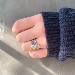 【受注制作】タンザナイト　リング　（真鍮・silver） 12枚目の画像