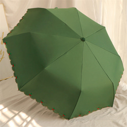 チェリー、 折り畳み傘 、 日焼けを防ぎます、 晴雨兼用、遮光 、遮熱 、レディース 、自動スイッチ、収納袋付き 2枚目の画像