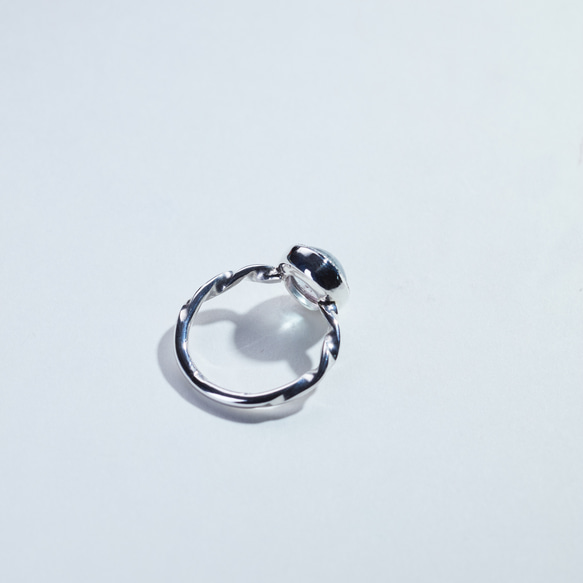 大粒のウォーターメロントルマリンのシルバーリング【一点物/即納】(Silver950/指輪)ラッピング無料 10枚目の画像