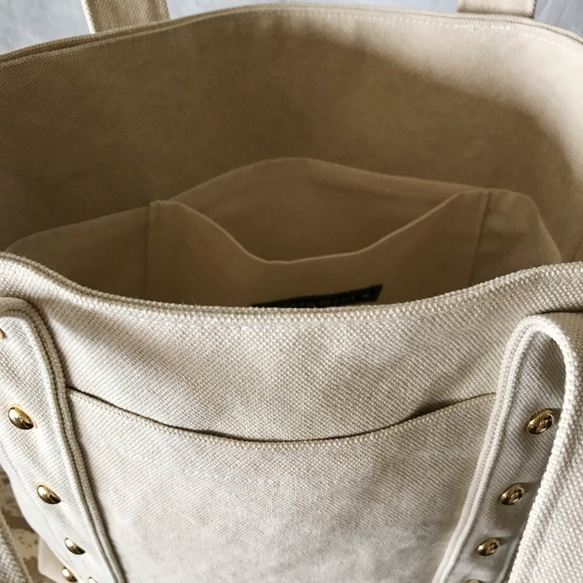 canvas tote bag medium (ecru) 7枚目の画像