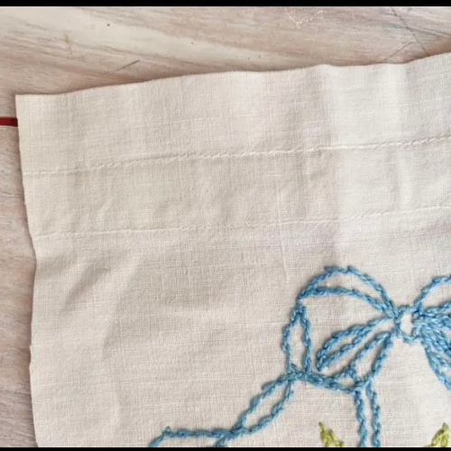 フランス アンティーク ヴィンテージ 花籠 花カゴ 手刺繍 その他