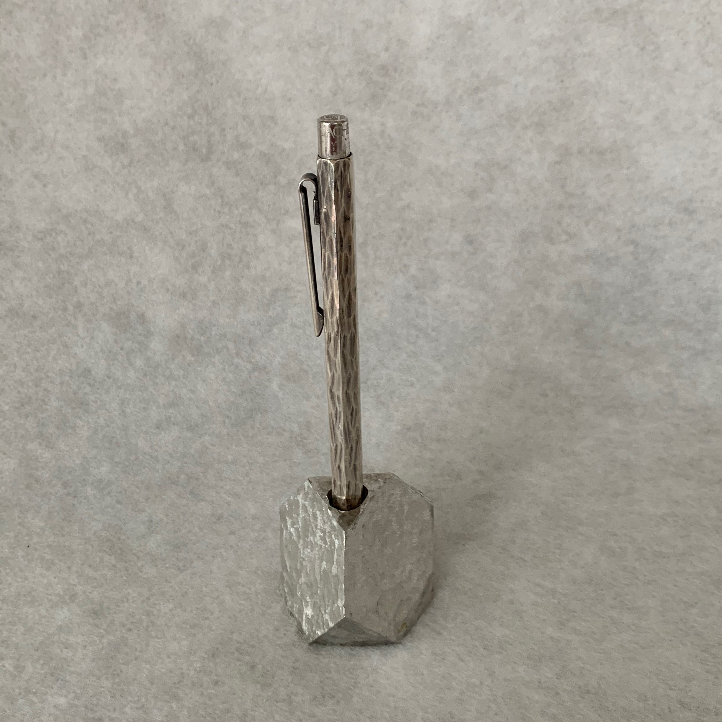 錫製　ペンスタンド 切頂四面体