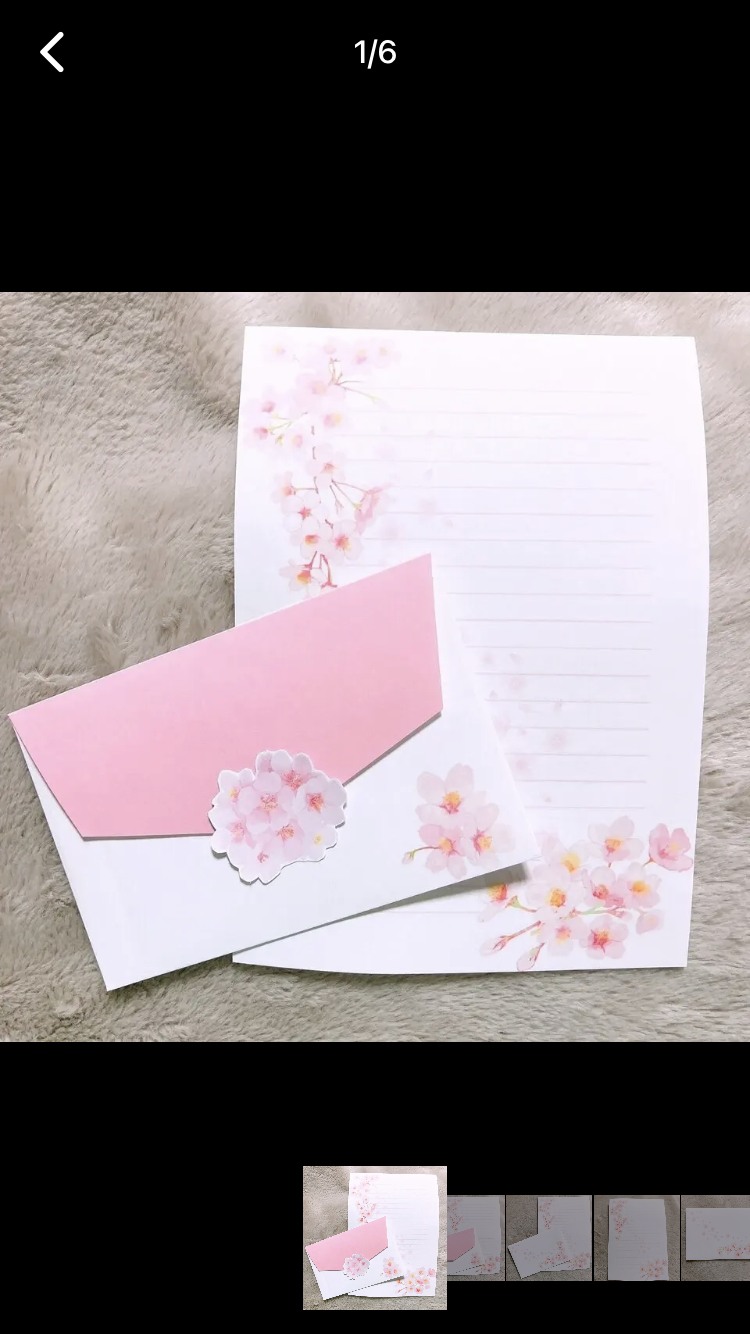 桜のレターセット 桜シール付き レターセット 白 通販 15508061