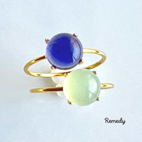 一点物】アイオライトサンストーン 18kgp リング 指輪 ✩.*˚天然石