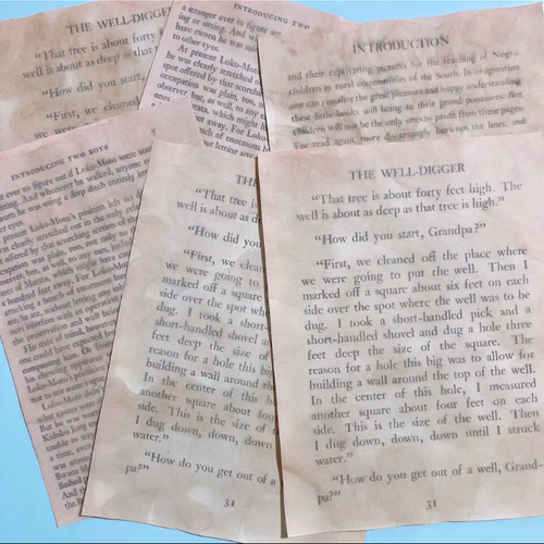 コーヒー染め 古書風 デザインペーパー その他雑貨 白 通販 15508208