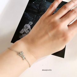 レトロなうさぎのブレスレット　シルバー製 6枚目の画像